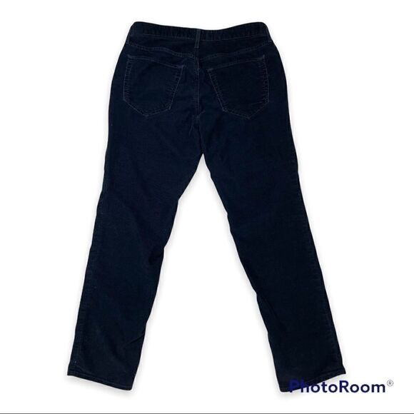 Eddie Bauer Boyfriend Relaxed Dark Blue Corduroy Pants, Size P2-EU - Picture 4 of 16